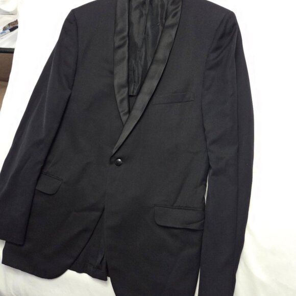 Vintage Macleod Bros Tuxedo Dinner Jacket Shawl Collar Mens M 40R - Picture 1 of 10